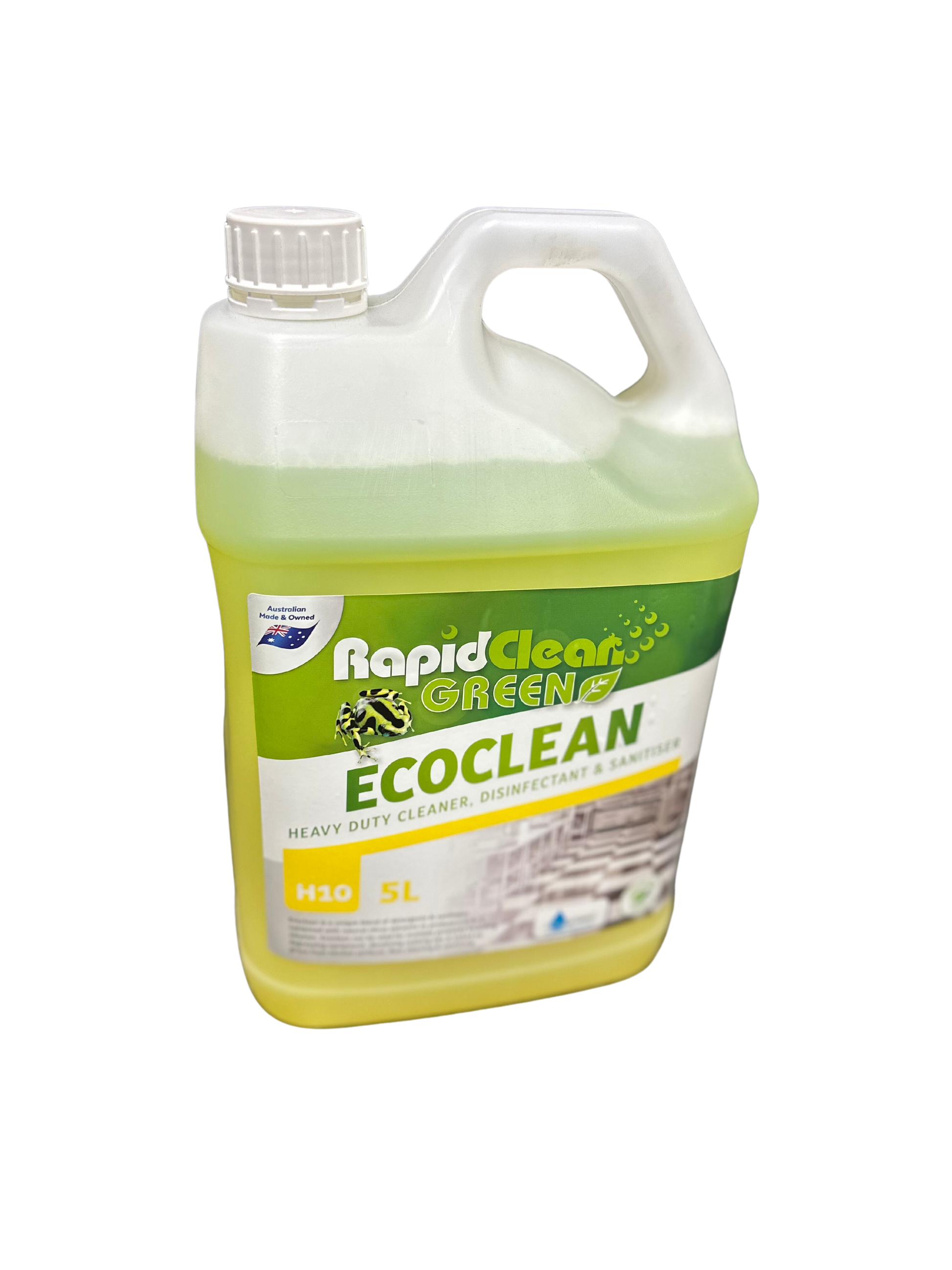 Ecoclean is a unique blend of detergents & sanitisers combined with natural citrus solvents to produce a 3-in-1 solution. Ecoclean can be used for multiple purposes including degreasing equipment, dissolving cooking oils & baked on grime from kitchen surfaces, floor cleaning & sanitising. Mackay