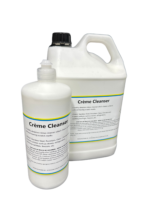 Cream Cleanser: Removes dirt, stains, and grime from home surfaces. Thick, creamy consistency. Ideal for kitchen and bathroom surfaces like sinks, countertops, and tiles. Effectively tackles grease, soap scum, and more. Gentle abrasiveness for thorough cleaning. Suitable for stainless steel, porcelain, glass, chrome, and enamel surfaces. Mackay