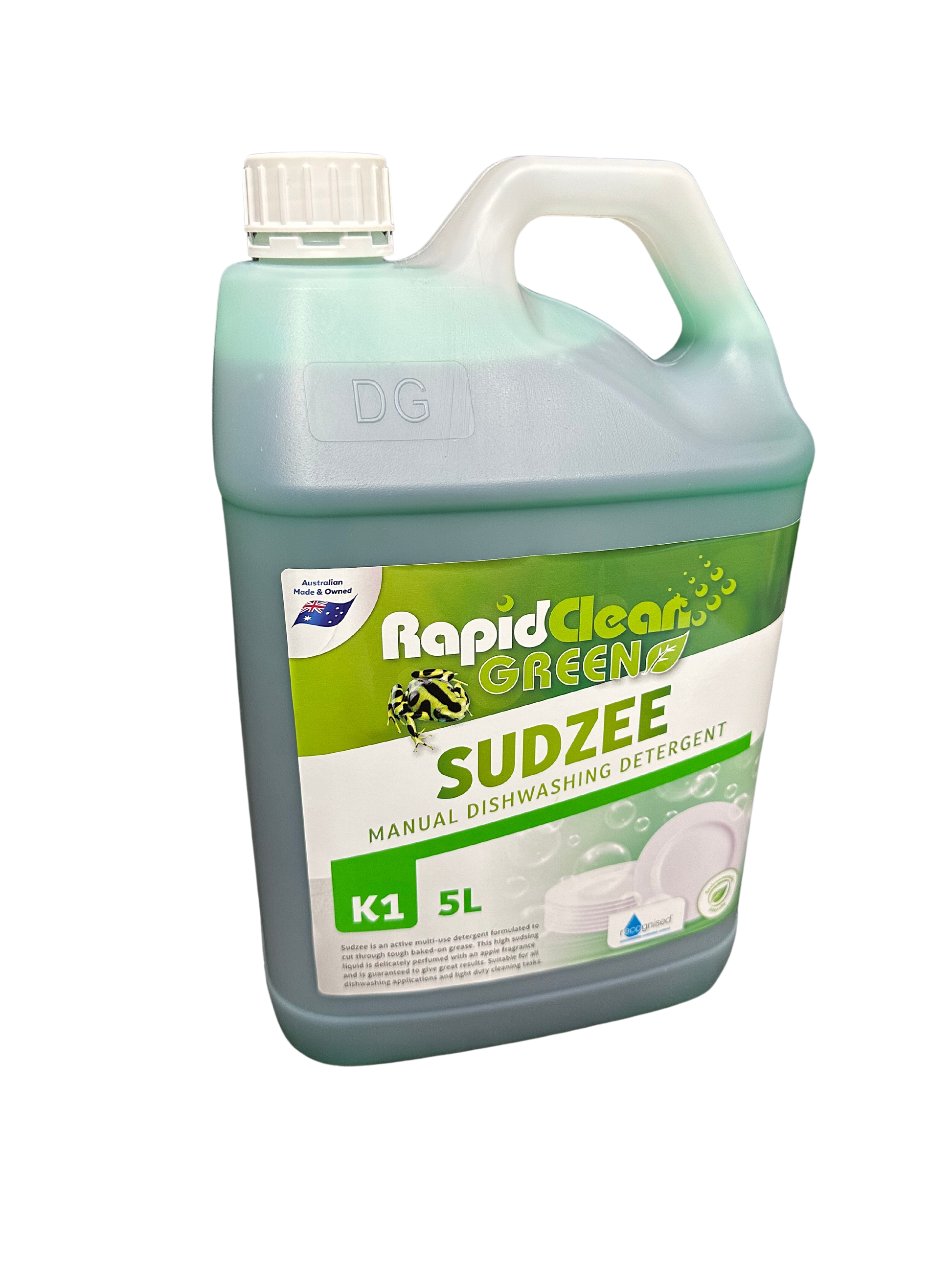 Sudzee is an active multi-use detergent formulated to cut through tough baked-on grease. This high sudsing liquid is delicately perfumed with an apple fragrance and is guaranteed to give great results. Suitable for all dishwashing applications and light duty cleaning tasks. Mackay