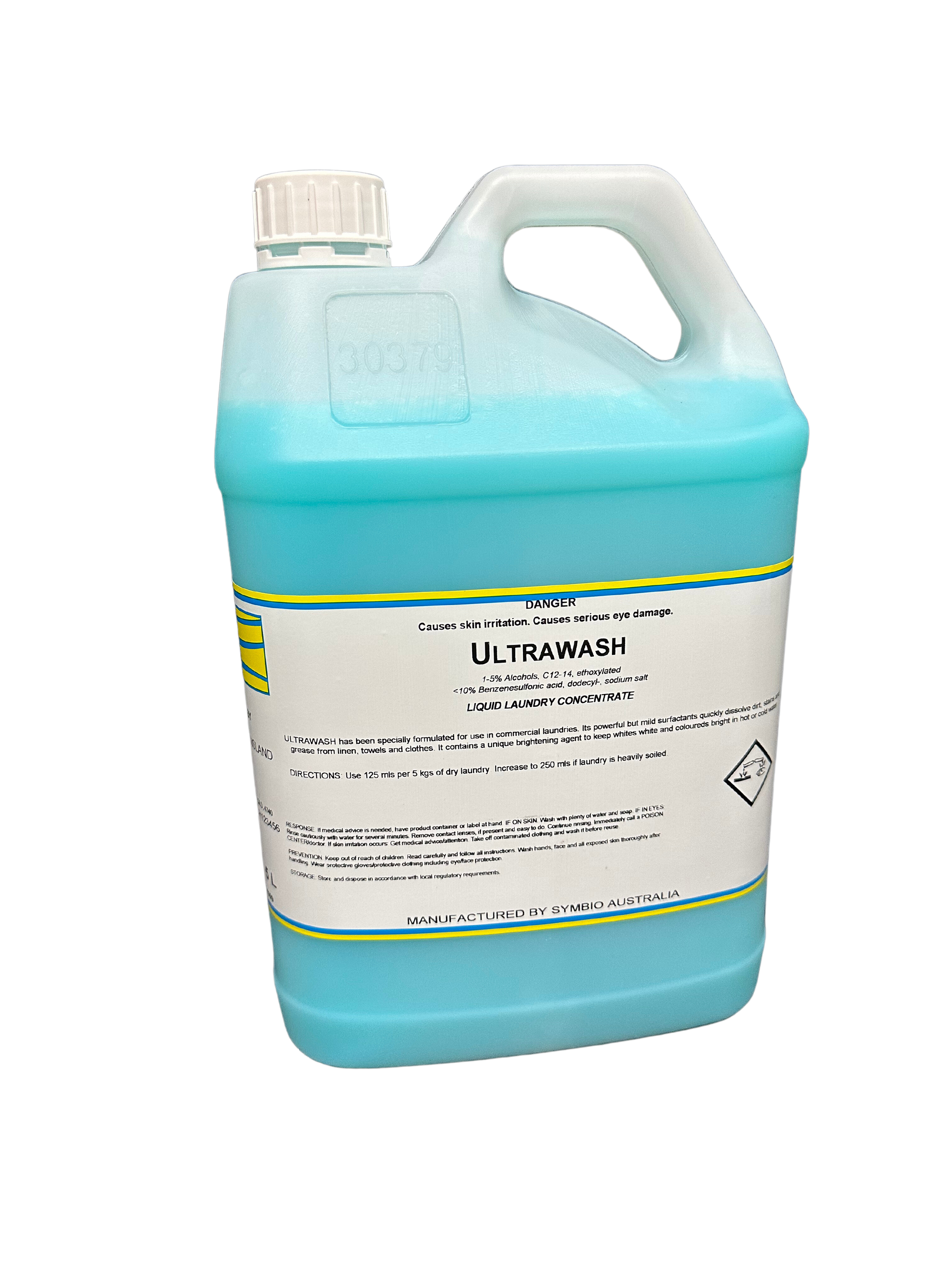 It has been specifically formulated to use in commercial laundries. It's powerful but mild surfactants quickly dissolve dirt, stains and grease from linen, towels and clothes. It contains a unique brightening agent to keep whites white and colours bright. Is suitable for hot and cold water.  NOTE: Biodegradable, Phosphate-Free, Septic Safe. Mackay